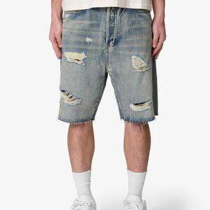 mnml Baggy Ripped Denim Shorts - Vintage Blue Size 38Vintage Blue / 38